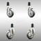 Service Caster 4 Inch 316SS Thermoplastic Rubber Swivel 1-5/8 Inch Stem Caster Brake SCC, 2PK SCC-SS316EX20S414-TPRB-2-TLB-2-158 - alternate 1